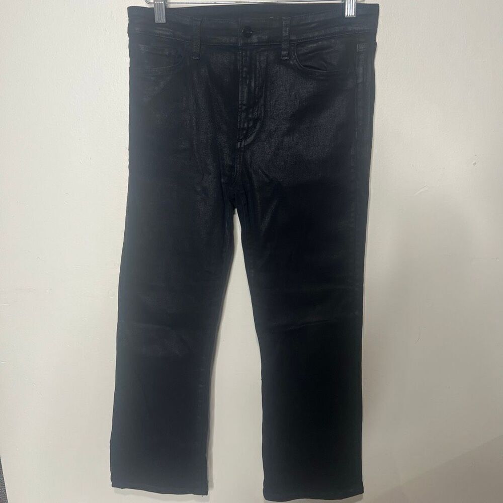 Joe's Jeans Black Coated The Callie high rise cropped boot Sz 29